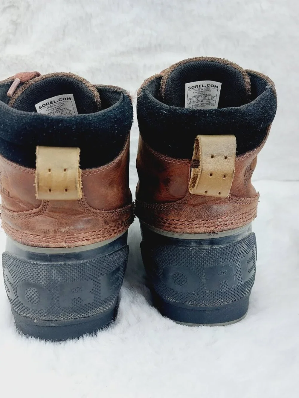 Sorel Men's Brown Black Ankeny Waterproof Classic Ankle Duck Winter Boot Size 9